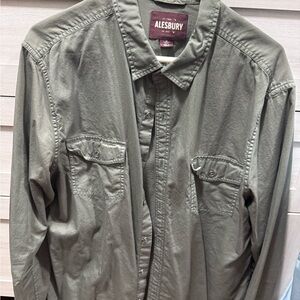 Alesbury Men's Olive Shirt Jacket